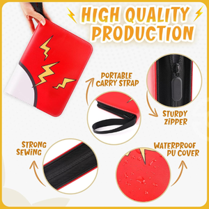 Fournisseur direct Vente en gros Classeur de cartes à collectionner à fermeture éclair à 4 poches pour cartes Pokémon - Product Image 3