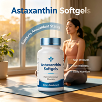 Astaxanthine en gélules naturelles 1g – Soutien antioxydant pour la santé de la peau, des yeux et cellulaire – Complément alimentaire pour adultes – Haematococcus