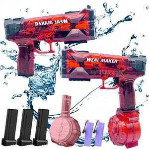 Pistola de Agua Eléctrica Unisex para Adultos, Inyector de Alta Presión, Balas Blandas, Gran Capacidad, para Fiestas y Diversión de Verano - Product Image 1