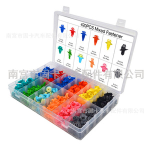 420Pcs Mixed Plastic Fasteners For Toyota General Motors <b>Car</b> Door Panel <b>Clips</b> HE47 Repair Kit - Product Image 1