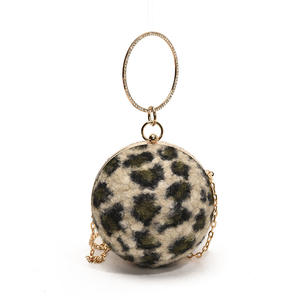 Mini petit sac femmes 2024 hiver nouveau léopard chaîne femmes sac à bandoulière balle ronde sac - Product Image 5