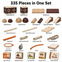 Bloques de Espuma EPP ABS, 152 Piezas, Tablas de Madera Contrachapada de Abedul, Barras de Espuma EVA, Tubos de PVC, Juego de Construcción Modular para Niños