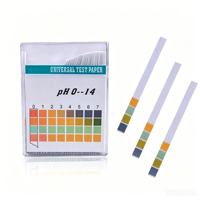 Tiras Reactivas de pH 0-14, Kit de Prueba de pH para Piscina, Spa, Acuario, Tanque de Peces, Orina, Saliva, Bebidas, Kit de Prueba de pH en Papel para Hacer Jabón