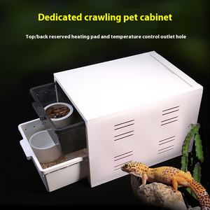 Robuste PVC-Futterbox für Reptilien, 4-Schicht-<span class=keywords><strong>Terrarium</strong></span>, Insekten- und Echsen-Zuchttank mit Schublade, Hygrometer, Heizmatte und Käfig - Product Image 2