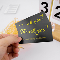 Tarjeta de agradecimiento en relieve con lámina de oro creativa personalizada, tarjeta de felicitación de Navidad de lujo personalizada Digital de negocios