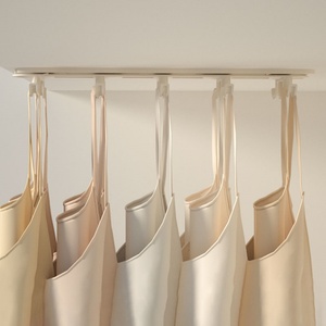 Multifunctional Push-Pull <b>Hanging</b> Rack Double Row Hook <b>Wardrobe</b> Clothes <b>Hanging</b> Device Coat Stand - Product Image 3