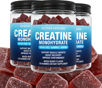 Bonbons de créatine monohydrate à croquer, supplément pré-entraînement personnalisé en gros sous marque privée, gommes de créatine