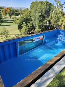 Vidrio laminado sobre el suelo patio trasero jardín contenedor <span class=keywords><strong>piscina</strong></span> país Villa cómodo spa masaje sauna <span class=keywords><strong>casa</strong></span> - Product Image 5