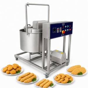 Stainless Steel Food Batter Preparation Machine For <b>Chicken</b> Nugget Forming Coating Frying Line - Product Image 1