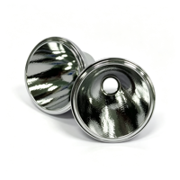 Réflecteur LED à angle de faisceau précis, à lampe unique, en alliage d'aluminium usiné CNC, pour salles blanches et usines d'emballage