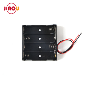 Hộp Đựng Pin 6V 4 * AA Bằng Nhựa Trở Lại Hộp Đựng Pin Hai Mặt Với Đầu Nối 9V <span class=keywords><strong>Snap</strong></span> - Product Image 2
