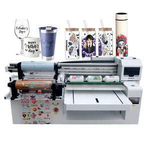 เครื่องพิมพ์ยูวีแบบโรลแอนด์แฟลตในเครื่องเดียว รุ่น Easy Maintenance 6060 6090 สำหรับพิมพ์บนวัสดุต่างๆ เช่น ปากกา ลูกบอล เซรามิก ไม้ แก้ว สติ๊กเกอร์แบบโรล ด้วยหมึกยูวีแบบ DTF - Product Image 1