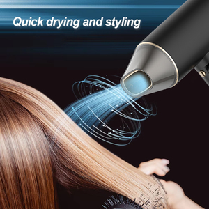 Secador de pelo iónico plegable de nuevo diseño, secador de pelo de viaje eléctrico con Motor de CC de 2100 vatios de alta potencia - Product Image 6