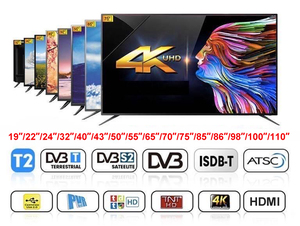 LCD TV Factory Price Flat Screen Television 15 17 19 22 24 32 39 40 43 49 50 55 65 <b>70</b> 75 85 86 98 100 1 4K Smart LED TV - Product Image 3