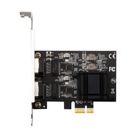 Adaptador de Red Realtek 8125B de Doble Puerto PCIe 3.0 100/1000M/2.5G RJ45, Tarjeta Ethernet LAN PCIe X1 de 8G/S, Interna