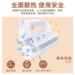 Batteur électrique portatif Cuisinart à 5 vitesses avec bouton d'éjection du fouet pour battre les œufs et pétrir la pâte - Product Image 2