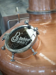 Boben vente en gros personnalisé 4000L grande distillation encore Mlat Pot cuivre encore équipement de distillation cuivre Double pot <span class=keywords><strong>whisky</strong></span> encore - Product Image 5