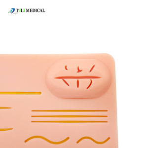 Three-layer <b>large</b> silicone suture practice model, suture practice <b>mat</b>, medical model teaching aid, cross-border source - Product Image 3