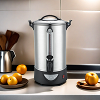 Chauffe-eau commercial AGAHPAY en acier inoxydable avec distributeur électrique et fonction maintien au chaud pour la restauration, les buffets et les événements