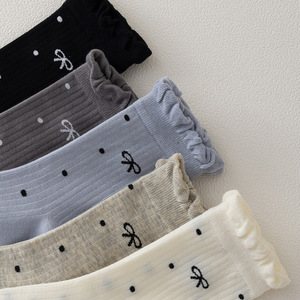 Calzini in cotone stile bubble per ragazze con graziosi pois. Calzini in Cotone per Studenti con Tacco Alto per Inverno <span class=keywords><strong>e</strong></span> Autunno - Product Image 2