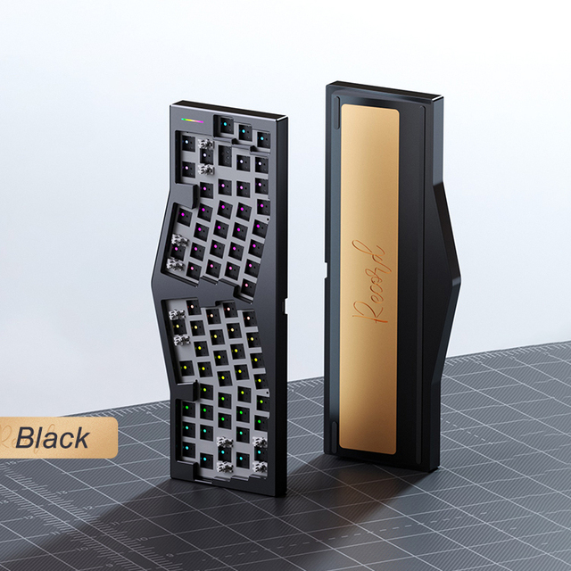 Alice 67 Keys CNC Metal Aluminum Case PCB Wired RGB Gasket Barebones DIY Mechanical Keyboard Kit