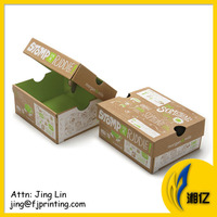 Boîte en carton solide de haute qualité pour chaussures, impression personnalisée, couleur noire, dorure à chaud
