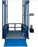 Elevador de Carga Industrial de 10 m y 10 t, Elevador Hidráulico de Mercancías, Plataforma Elevadora Vertical para Almacén