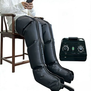 2025 Black Smart <strong>Air</strong> <strong>Pressure</strong> <strong>Leg</strong> <strong>Massager</strong> Calf <strong>Foot</strong> <strong>Massager</strong> with 5-30 Mins 30-240mmHg for <strong>Leg</strong> &amp; <strong>Foot</strong> Relaxation - Product Image 1