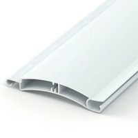 Accessoires de porte en aluminium personnalisés Volet roulant en aluminium 55 mm Lamelle de volet roulant en aluminium
