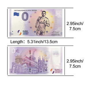 Cadeau Souvenir Coupe du Monde <span class=keywords><strong>de</strong></span> Sport 2026 – Collection <span class=keywords><strong>de</strong></span> Billets <span class=keywords><strong>de</strong></span> Banque 100 Euros Star du Football - Product Image 5