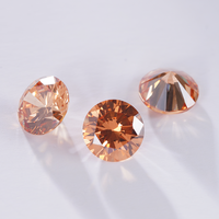 Pierre synthétique de laboratoire Starsgem, zircone cubique de couleur pierre de naissance, taille brillant rond