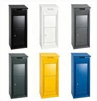 Boîte à colis en acier galvanisé Winland, style moderne antivol, pour utilisation en extérieur