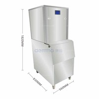 Équipement de production de glace en flocons de 1000 kg pour la réfrigération des produits de la mer et le refroidissement des aliments