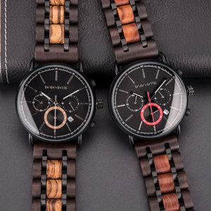 DODO DEER — montre de luxe en bois pour hommes, bracelet à quartz, nouvelle collection 2022 - Product Image 5