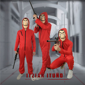 Banknote House Cosplay <span class=keywords><strong>disfraz</strong></span> <span class=keywords><strong>DALI</strong></span> <span class=keywords><strong>Dali</strong></span> máscara mono rojo Halloween bidimensional máscara <span class=keywords><strong>de</strong></span> rol <span class=keywords><strong>disfraz</strong></span> payaso - Product Image 3