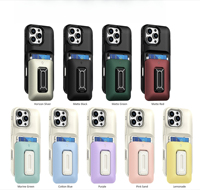 Nouvelle coque de téléphone magnétique avec poche pour cartes pour iPhone 16, matériau PC, vente en gros d'usine
