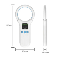 Escáner de Microchip para Animales de 134.2Khz BT, Lector de Microchip para Mascotas FDX-B/EMID, 500 Registros de Historial de Datos, Carga al PC/Teléfono Celular/Tableta