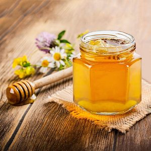 45ml glazen honingpotjes met honinglepeltje, bijen- & hoefijzerhanger, cadeauzakjes & bedankkaartjes - kraamfeest bruiloft partyfavoren - Product Image 2