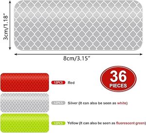 Bande réfléchissante haute visibilité, bandes réfléchissantes imperméables, réflecteur <span class=keywords><strong>de</strong></span> sécurité en vrac, autocollant réfléchissant, marquage arrière pour camion - Product Image 5