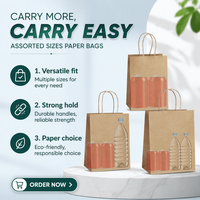 Sacs d'emballage pour plats à emporter, sacs en papier, fabrication d'emballages, sacs en papier kraft brun personnalisés