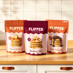 Bolsas de aluminio impresas personalizadas con cierre hermético para galletas tipo oblea de 50g, 100g y 250g - Product Image 6