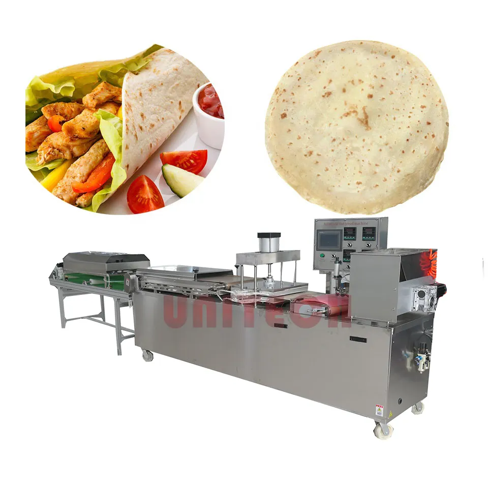 Unitech große Tortilla Maschine Roti Frühlingsrolle Wrapper Maker Mehl Tortilla Back maschine Fladenbrot Lavash Maker