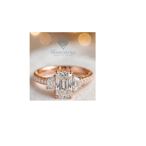 แหวนทองประดับเพชร VVS EF ธรรมชาติสำหรับผู้หญิง ดีไซน์ประณีตและหรูหรา - Product Image 1