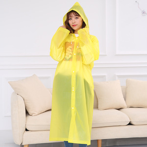 Travel Portable EVA Matte Non-disposable <strong>Long</strong> Conjoined <strong>Raincoat</strong> Adult Thickened Universal Cycling Outdoor Mountaineering Hiking - Product Image 3