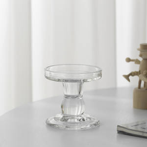 La Mã Cột Nến Thủy Tinh Chủ Pháp Retro Trang Trí Nội Thất Trang Trí Lãng Mạn Nến Bữa Ăn Tối Người Giữ Ngọn Nến - Product Image 5