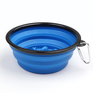 OKEYPETS Großhandel Haustier fütterung Falten Slow <span class=keywords><strong>Food</strong></span> <span class=keywords><strong>Bowl</strong></span> Tragbare Sublimation Silikon Hund gefaltete Schüssel - Product Image 4