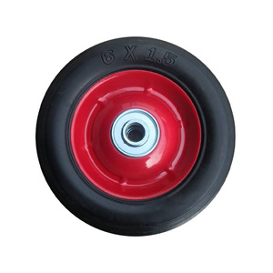 Solid Wheel 6 X 1.5 Inch Ball Bearing Puncture Proof <b>For</b> Handcart <b>Tool</b> <b>Cart</b> - Product Image 4