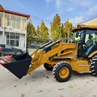 Pengiriman Gratis Cater 4x4 Diesel Front Loader Backhoe 1.25Ton 55KW Pompa Hidrolik Motor Mesin Efisiensi Tinggi 0-2000 Jam 7500kg