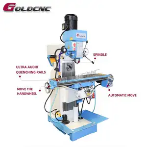 GOLDCNC high speed ZX7550CW drilling and milling machine universal drilling and milling machine