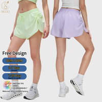 Celana Yoga Wanita Musim Panas dengan Tali Serut Samping, Longgar, Bernapas, Cepat Kering, Celana Pendek Olahraga Santai untuk Gym, Fitness, dan Lari